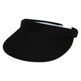thumbnail image 1 of TOP HEADWEAR Mens Womens Sun Protection Sports Cotton Twill Clip On Golf Tennis Visor, Black, 1 of 3