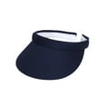thumbnail image 1 of Top Headwear Mens Womens Sun Protection Sports Cotton Twill Clip On Golf Tennis Visor, Navy Blue, 1 of 3