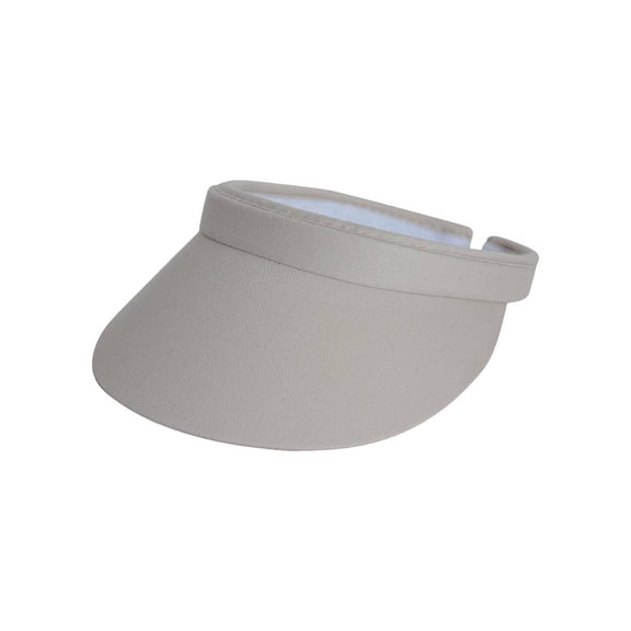 Top Headwear Mens Womens Sun Protection Sports Cotton Twill Clip On Golf Tennis Visor, Putty