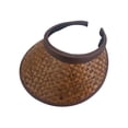 thumbnail image 1 of Top Headwear Straw Clip-On Visor - Brown, 1 of 3