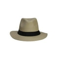 thumbnail image 1 of Top Headwear Style Banded Wide Brim Fedora Hat, Dark Natural S/M, 1 of 3
