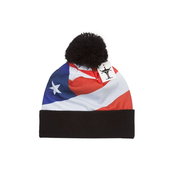 Top Headwear Sublimated Cuffed Beanies - USA Flag