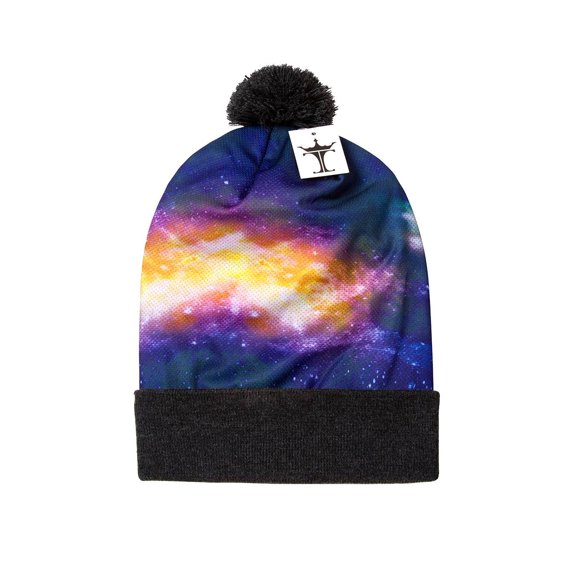Top Headwear Sublimation Cuffed Beanie - Galaxy 100 - Long - Grey