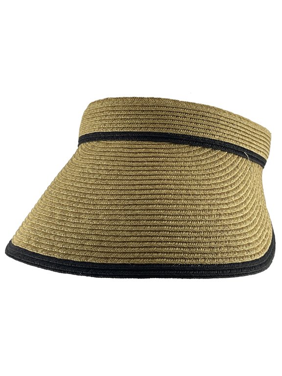 Top Headwear Summer Straw Visor - Natural