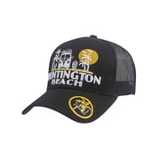 Top Headwear Summer Van Adjustable Trucker Hat - Huntington Beach - Black