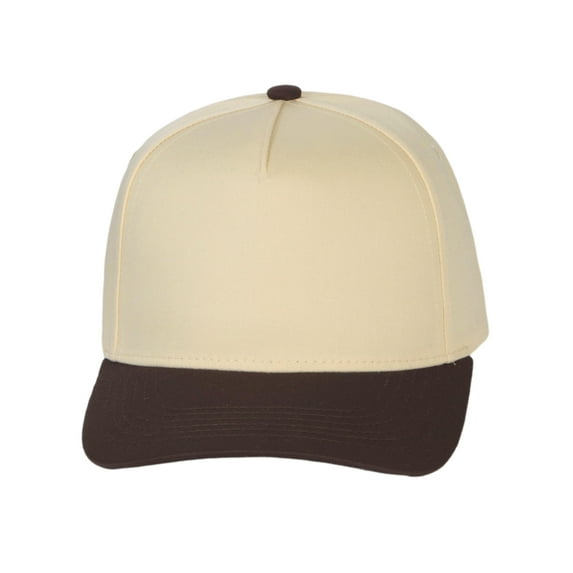 Top Headwear Throwback Heritage Snapback Hat - Two Tone Legacy Collection Baseball Cap, Brown