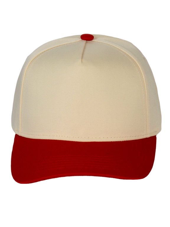 Top Headwear Throwback Heritage Snapback Hat - Two Tone Legacy Collection Baseball Cap, Red