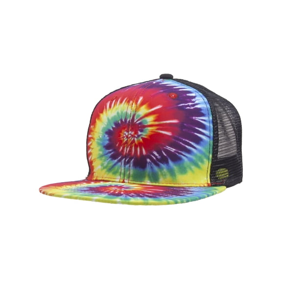 Top Headwear Tie-Dye Adjustable Trucker Hats - Rainbow