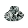 thumbnail image 1 of Top Headwear Tie Dye Graffit Wide Brim Felt Fedora Panama Hat  - Black, 1 of 1