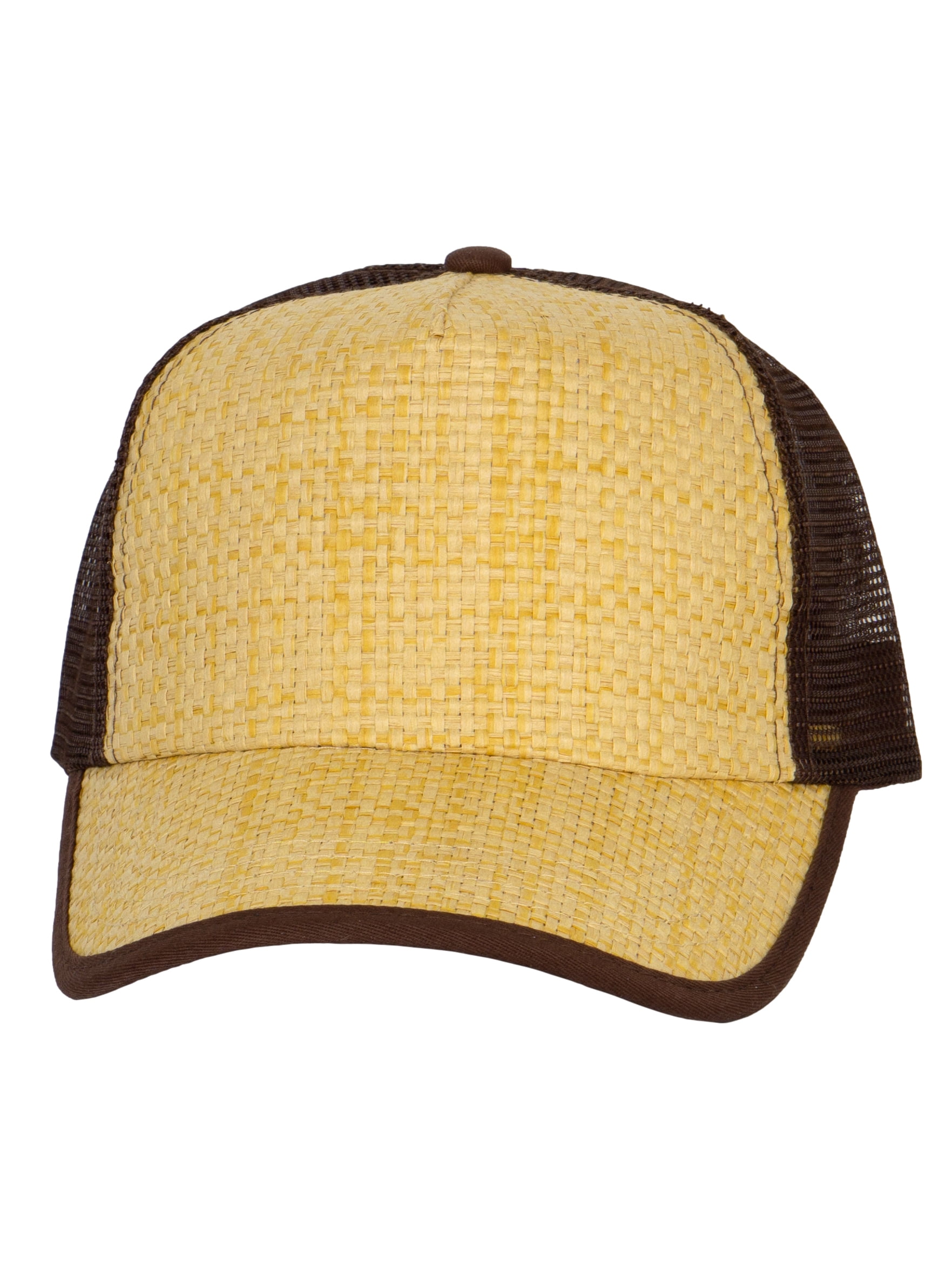 Top Headwear Trucker Straw Hats For Men Two-Tone Snapback Cap