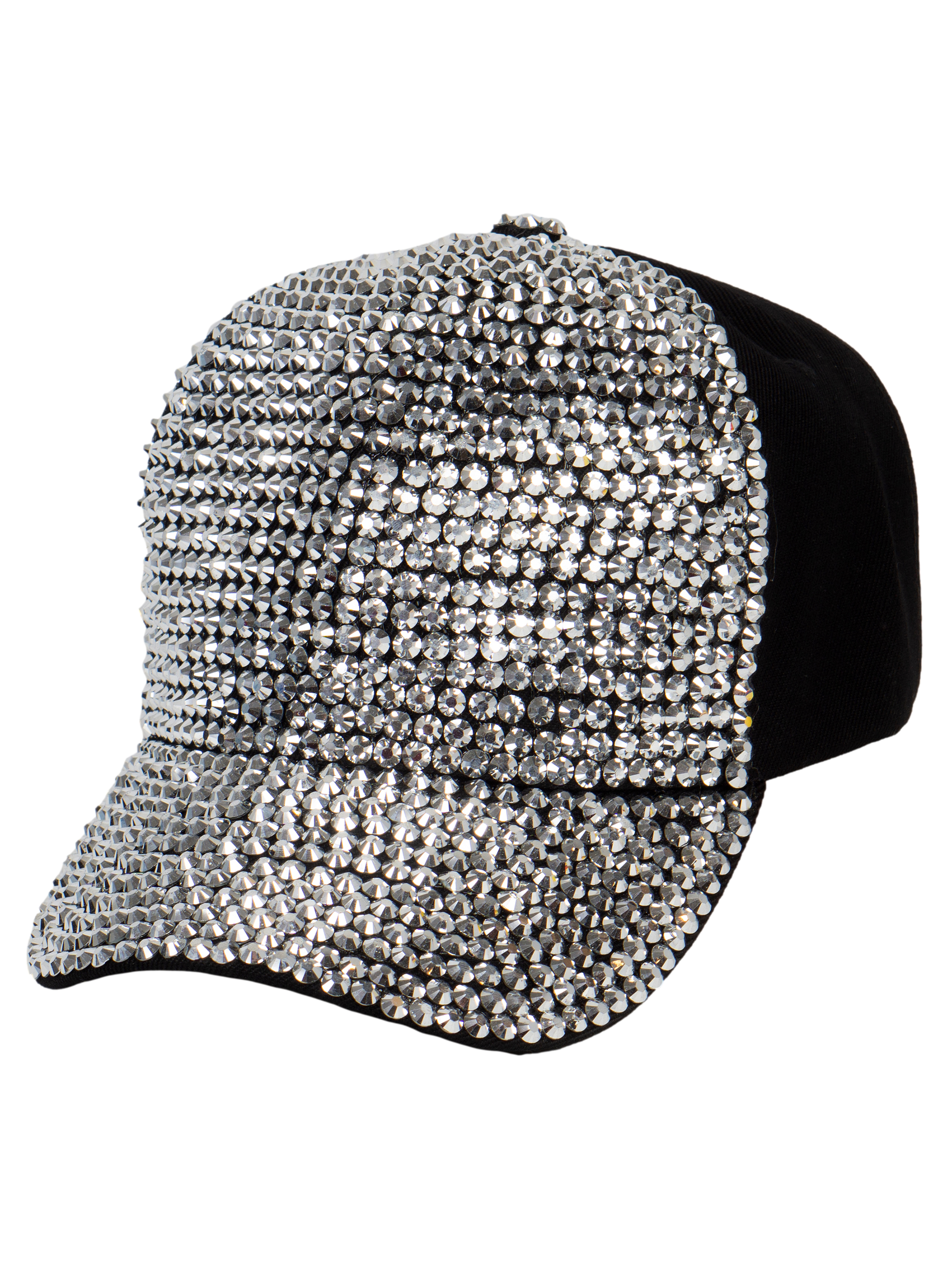 Ladies hat black with silver stones Ladies Dress Hat Black Felt Ladies Costume Hat With Silver  main image 3