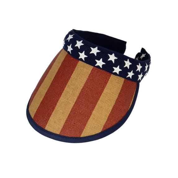 Top Headwear USA America Flag Star Vintage Visor - Dark