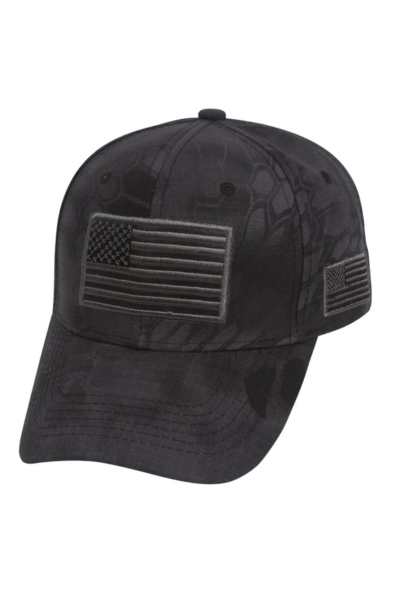 Top Headwear USA Double Patch Adjustable Baseball Cap - Honeycomb Black