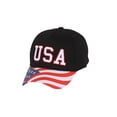 thumbnail image 1 of Top Headwear USA Low Profile Striped Brim Adjustable Hat - Black, 1 of 4