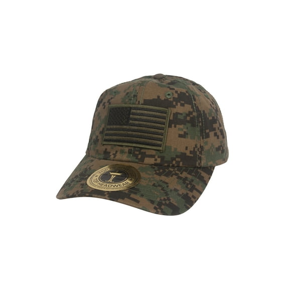 Top Headwear USA Patch Adjustable Trucker Cap - Digital Camo