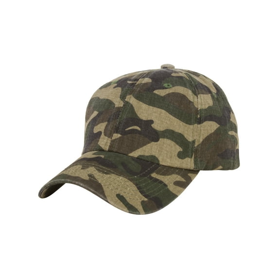 Top Headwear Unstructured Adjustable Dad Hat w/ Buckle - Camo