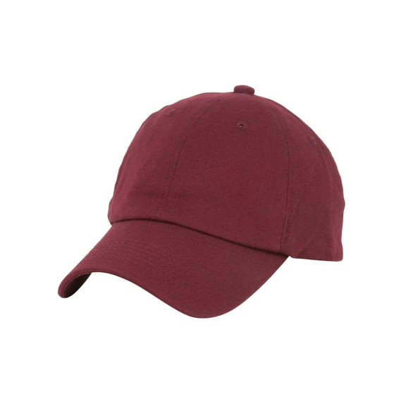 Top Headwear Unstructured Adjustable Dad Hat w/ Buckle - Maroon