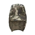 thumbnail image 1 of Top Headwear Vacation Flap Hat w/ Full Neck Cover - Woodland Camo, 1 of 3