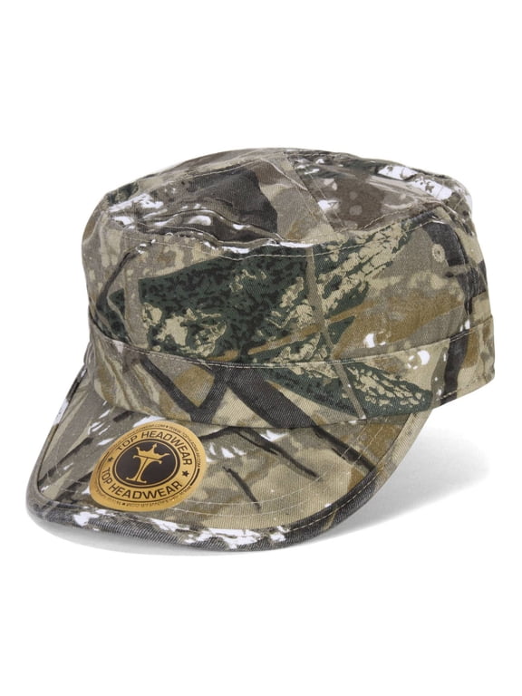 Top Headwear Washed Cotton Cadet Cap, Woodland
