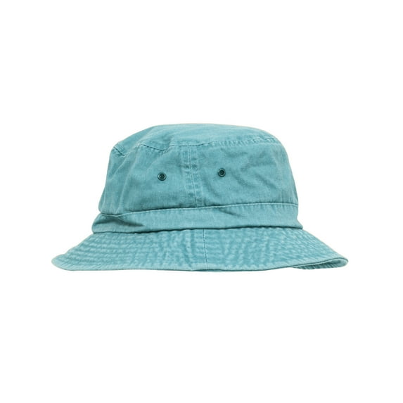 Top Headwear Washed Design Bucket Hat, Aqua S/M