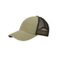 thumbnail image 1 of Top Headwear Washed Pigment Dyed Twill Trucker Cap - Khaki/Brown, 1 of 1