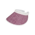 thumbnail image 1 of Top Headwear Weave Clip-On Visor - White/Burgundy, 1 of 5