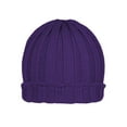 thumbnail image 1 of Top Headwear Winter Ribbed Pocket Beanies - Purple, 1 of 3