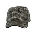 thumbnail image 1 of Top Headwear Women's Full Sparkle Rhinestone Gem Bling Baseball Cap - Metal, 1 of 4