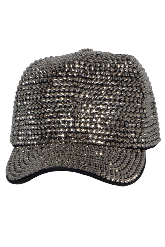 Top Headwear Women's Full Sparkle Rhinestone Gem Bling Baseball Cap - Metal