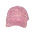 thumbnail image 1 of Top Headwear Women's Full Sparkle Rhinestone Gem Bling Baseball Cap - Pink, 1 of 3