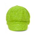 thumbnail image 1 of Top Headwear Women's Glitter Sequin Trim Newsboy Style Relaxed Fit Hat Cap - Lime Green, 1 of 3