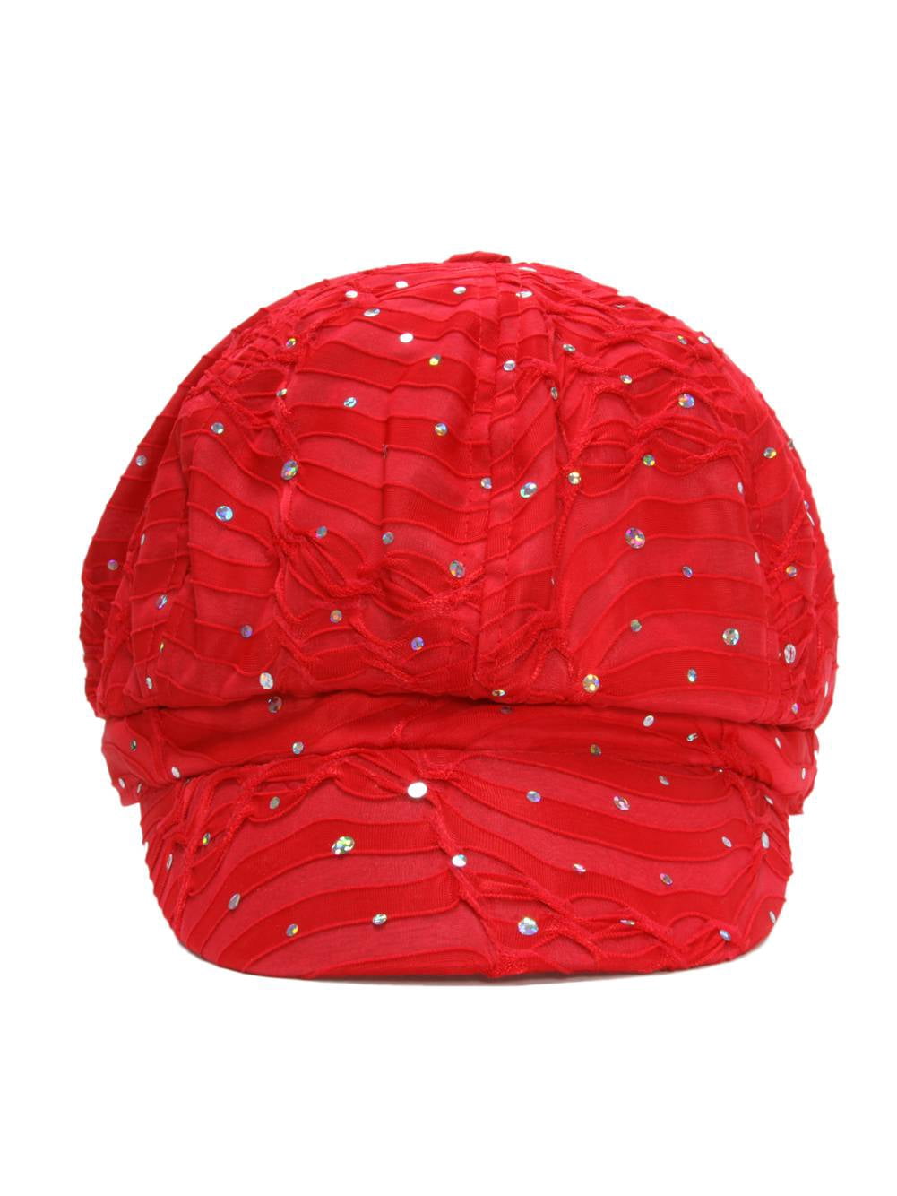 Red or Black Rhinestone Mesh Newsboy Cap - Women Accessories XSBODY 1920s Rhinestone Mesh Cap Headpiece for Women - Black  main image 2