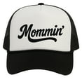 thumbnail image 1 of Top Headwear Women's Mommin Trucker Hat - Mesh Snapback Mommy Cap, White/Black, 1 of 1