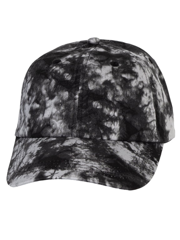 Top Headwear Women's Tie Dye Baseball Hat - Low Profile Cotton Dad Cap, Black