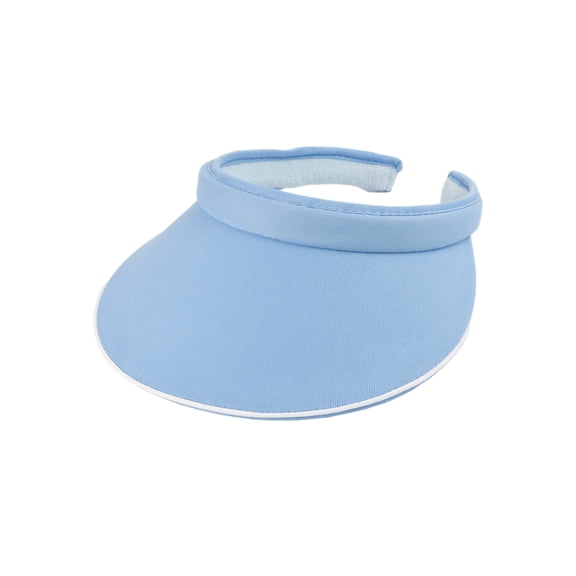 Top Headwear Womens Cotton Twill Clip-On Athletic Visor - Light Blue