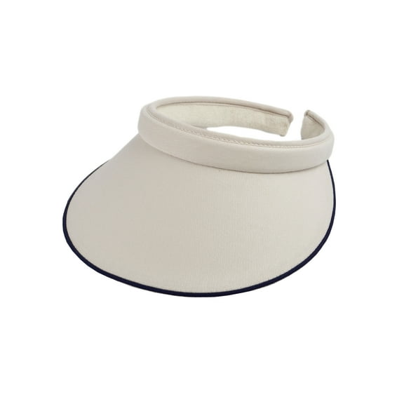 Top Headwear Womens Cotton Twill Clip-On Athletic Visor - Putty