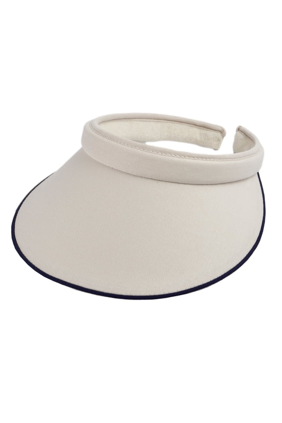 Top Headwear Womens Cotton Twill Clip-On Athletic Visor - Putty