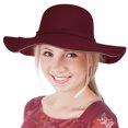 thumbnail image 1 of Top Headwear Womens Fashion Belted Felt Floppy Hat - Black, 1 of 2