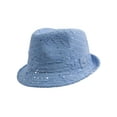 thumbnail image 1 of Top Headwear Womens Glitter Sparkle Fedora Hat - Light Blue, 1 of 4