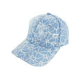 thumbnail image 1 of Top Headwear Womens Sequin Tie Dye Denim Fashion Baseball Cap - Light Denim, 1 of 1