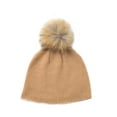 thumbnail image 1 of Top Headwear Wool Beanie w/ Pom - Beige, 1 of 1