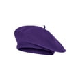 thumbnail image 1 of Top Headwear Wool Blend French Bohemian Beret, Purple, 1 of 2