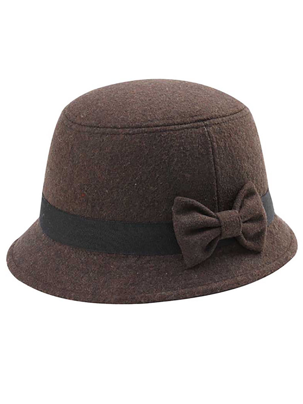 Top Headwear Wool Plaid Cloche Hat - Coffee - Walmart.com