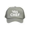 thumbnail image 1 of Top Headwear Yes Chef Hat - Snapback Trucker Hat For Men Light Grey, 1 of 2