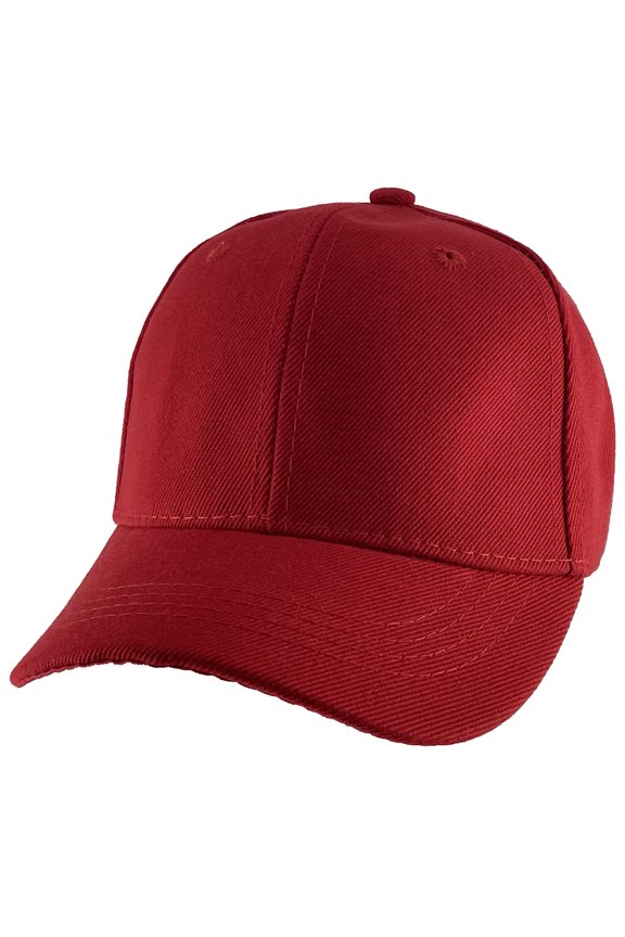 Top Headwear Youth Adjustable Baseball Cap - Red