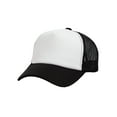 thumbnail image 1 of Top Headwear Youth Unisex Kids Snapback Trucker Cap, Black/White, 1 of 3