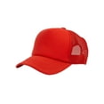thumbnail image 1 of Top Headwear Youth Unisex Kids Snapback Trucker Cap, Red, 1 of 3