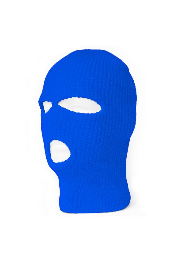 Top Headwear's 3 Hole Face Ski Mask, Royal