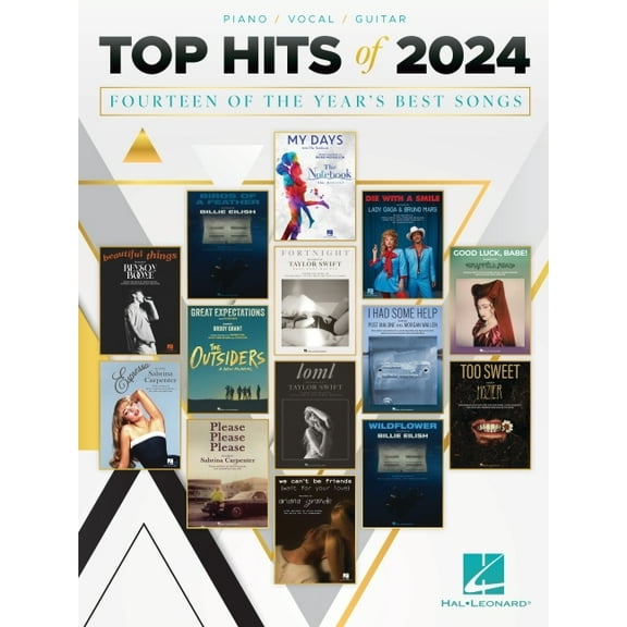 Top Hits of 2024 - Arranged for Piano/Vocal/Guitar, (Paperback)