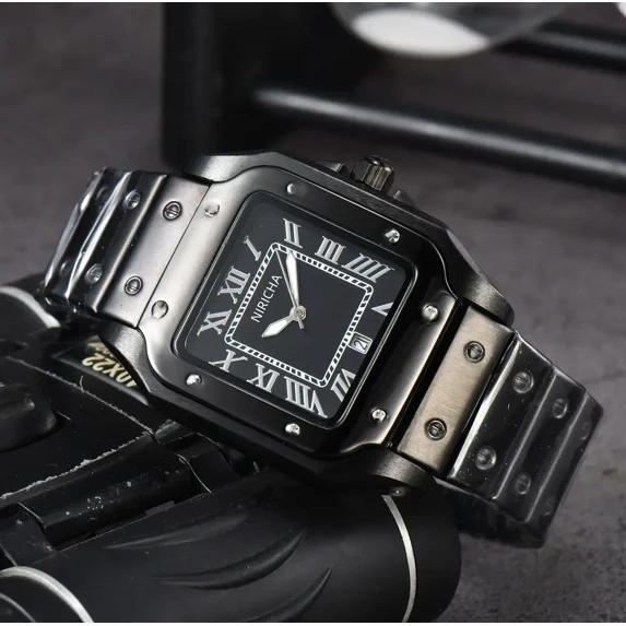 Top Hot Original Brand Quartz Watches For Men Multifunction Waterproof WristWatch Luminous Mens Watch Stainless Steel Chronograph Luxury Waterproof